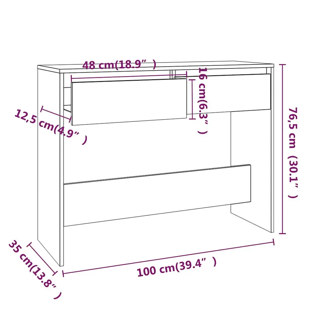 Grey Console Table for Home and Office