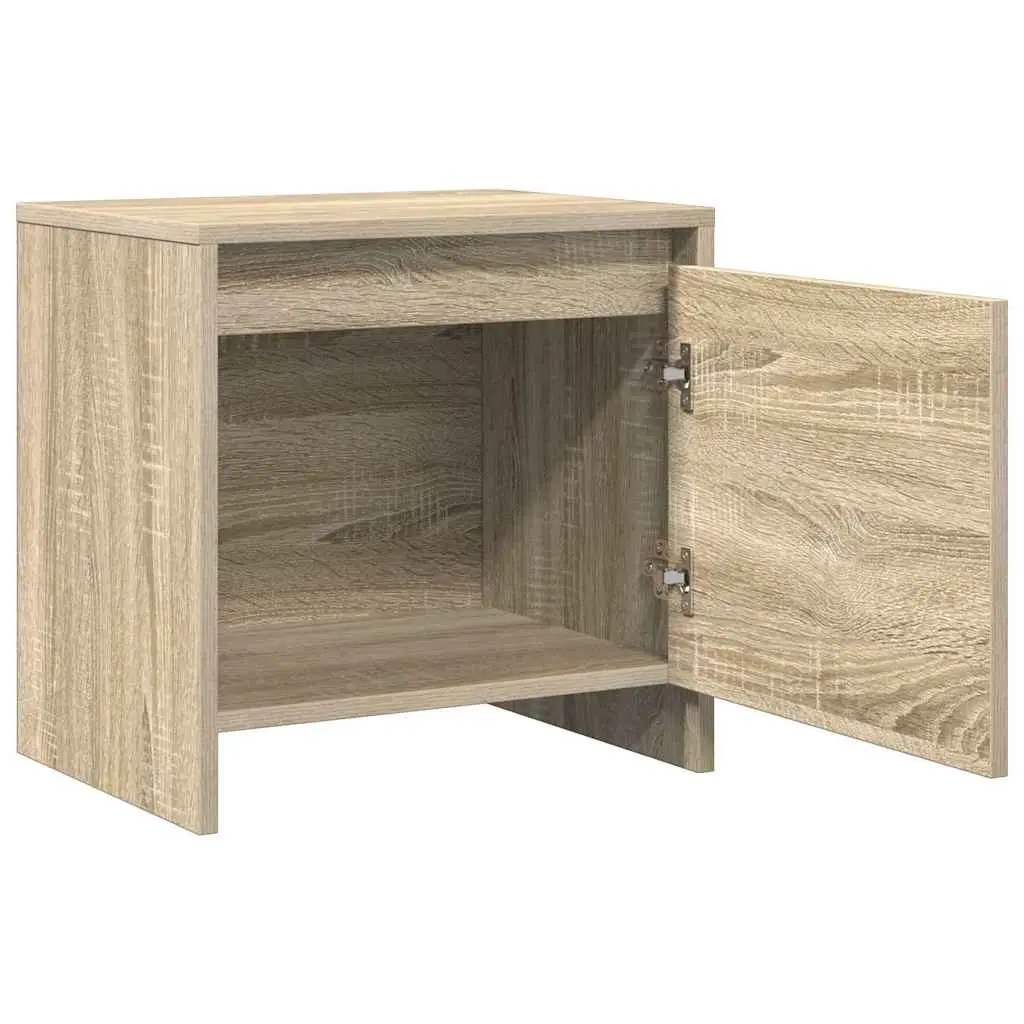 Beige Bedside Cabinet Nightstand 45x34x44.5cm