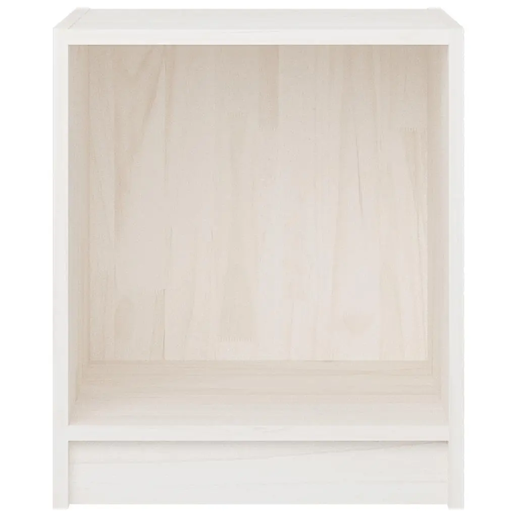 Bedside Cabinets 2 pcs White Storage Nightstand Solid Wood Bedroom Furniture