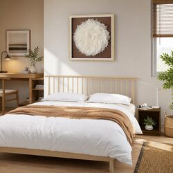 Honey Brown Solid Pinewood Nightstands - 2 Pack