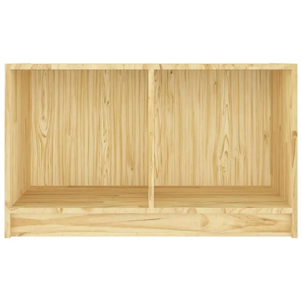 TV Cabinet 70x33x42 cm Brown Solid Pinewood Storage Unit Living Room Furniture