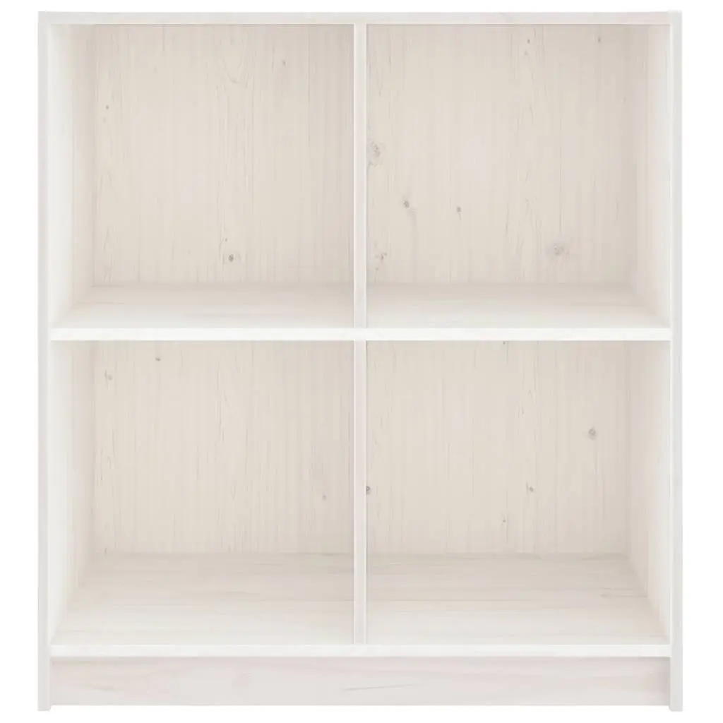 Sideboard Solid Pinewood 70 x 33 x 76 cm White Storage Cabinet Modern Living Room Furniture