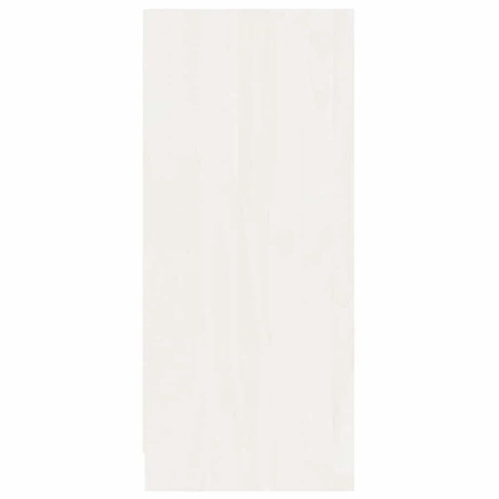 Sideboard Solid Pinewood 70 x 33 x 76 cm White Storage Cabinet Modern Living Room Furniture