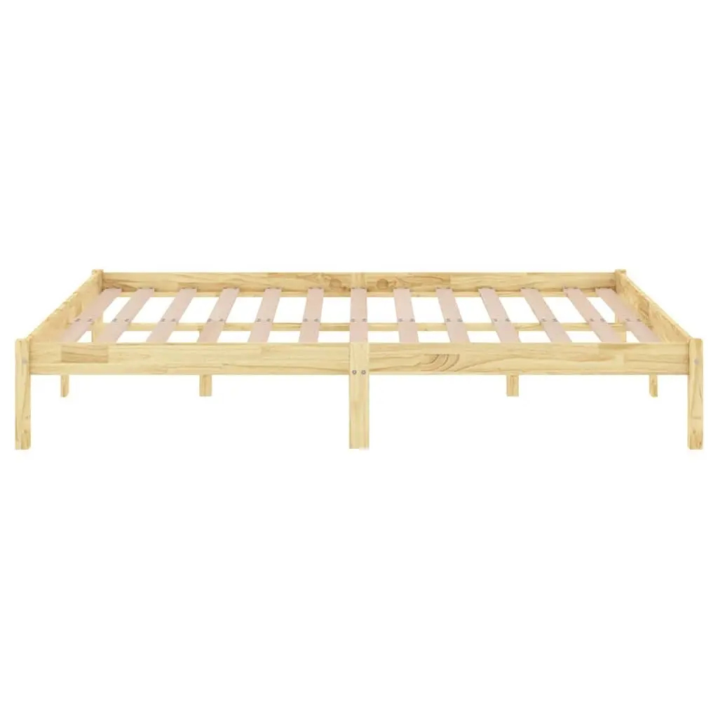 King Size Bed Frame in Solid Pinewood 183x203 cm
