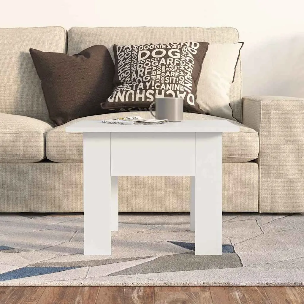 White Coffee Table for Living Room Accent