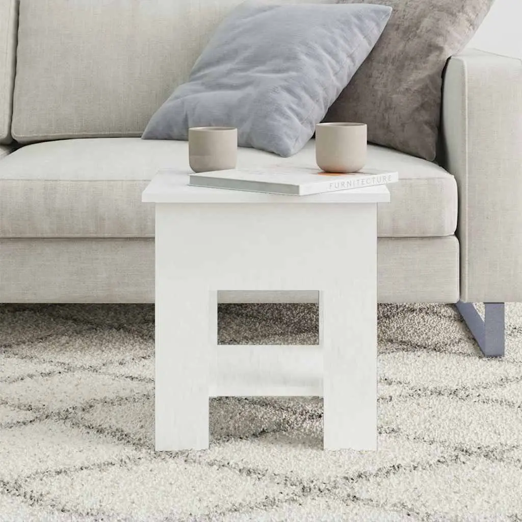 High Gloss White Coffee Table with Storage Shelf