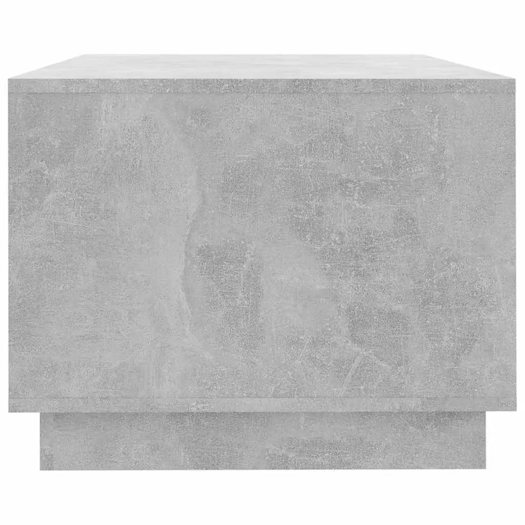 Grey Coffee Table with Modern Storage Shelves