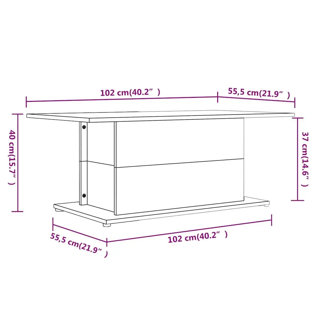 Black Coffee Table for Living Room