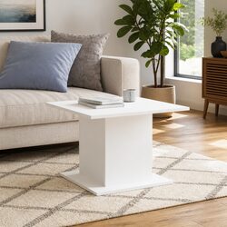 Durable White Coffee Table for Modern Living Rooms