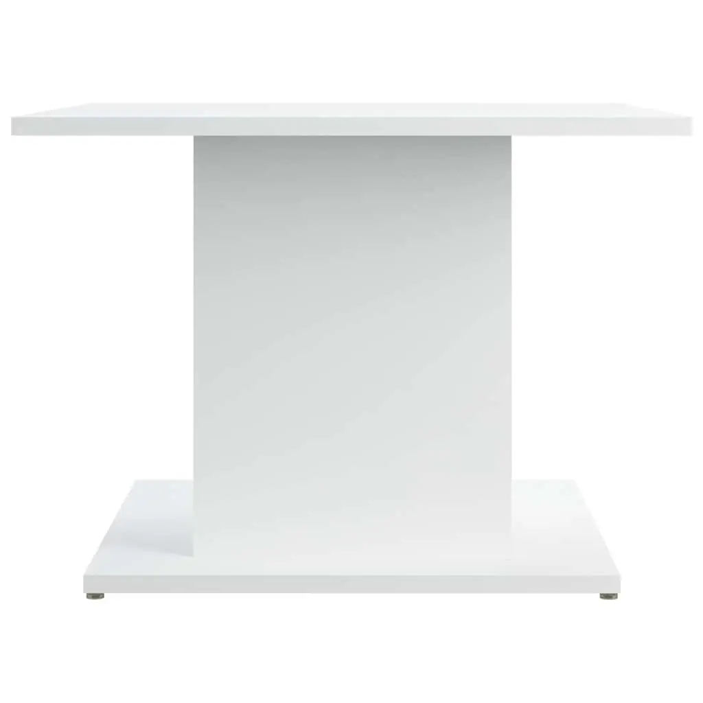Coffee Table White Accent Living Room Furniture Engineered Wood Modern Style