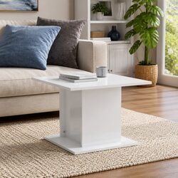 High Gloss White Modern Coffee Table for Living Rooms