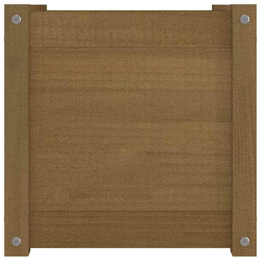 Solid Pinewood Garden Planter, 40x40x40 cm