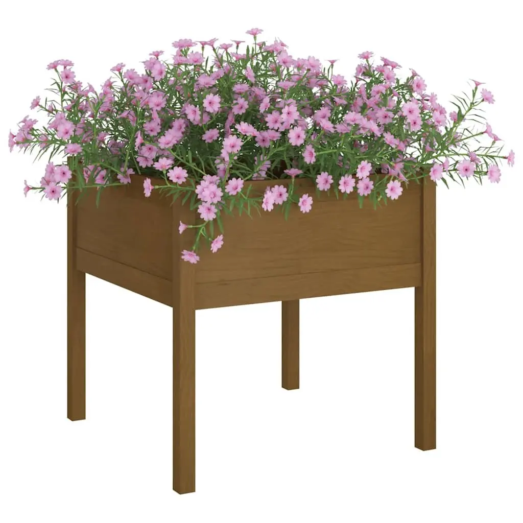 Solid Pinewood Garden Planter Box for Outdoor Use