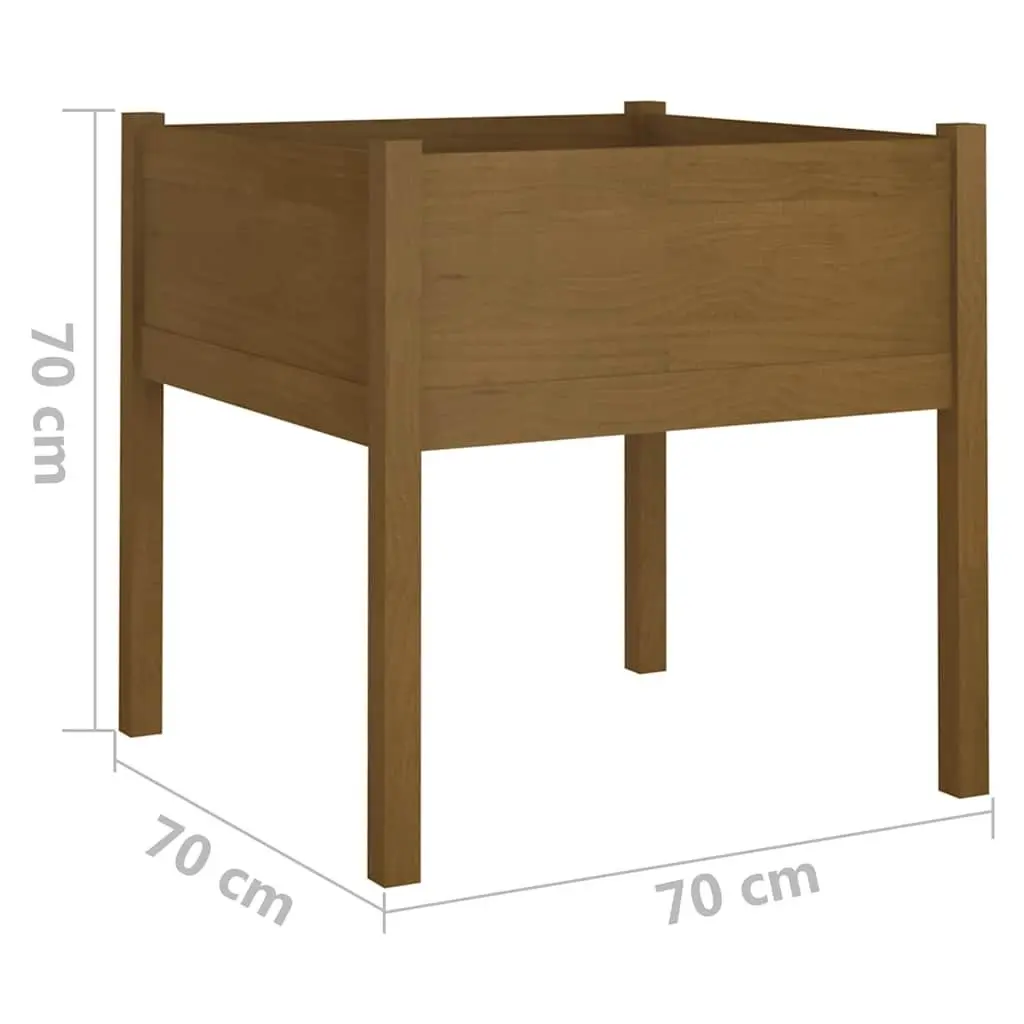 Solid Pinewood Garden Planter Box for Outdoor Use
