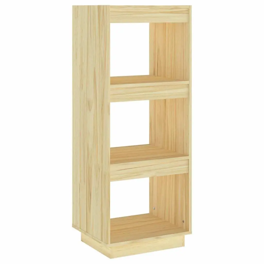 Solid Pinewood Book Cabinet with 3 Compartments