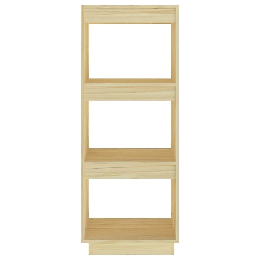 Solid Pinewood Book Cabinet with 3 Compartments