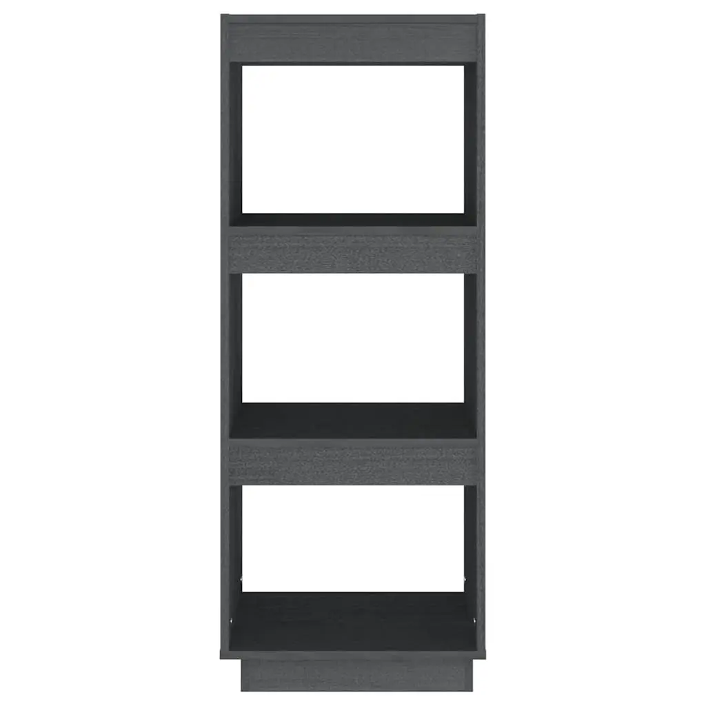 Grey Solid Pinewood Book Cabinet Room Divider