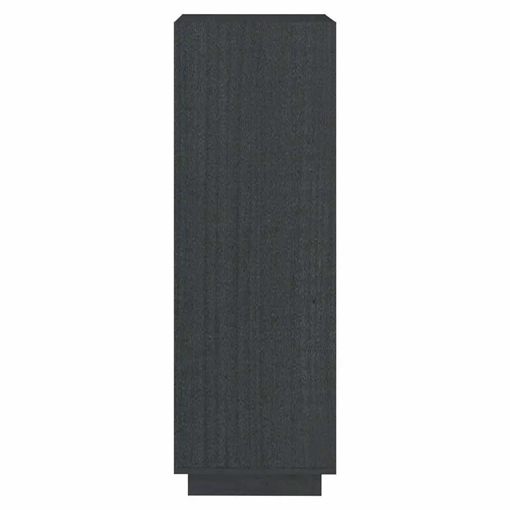 Grey Solid Pinewood Book Cabinet Room Divider