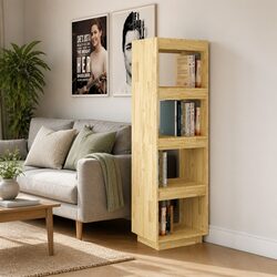 Durable Solid Pinewood Book Cabinet for Stylish Storage