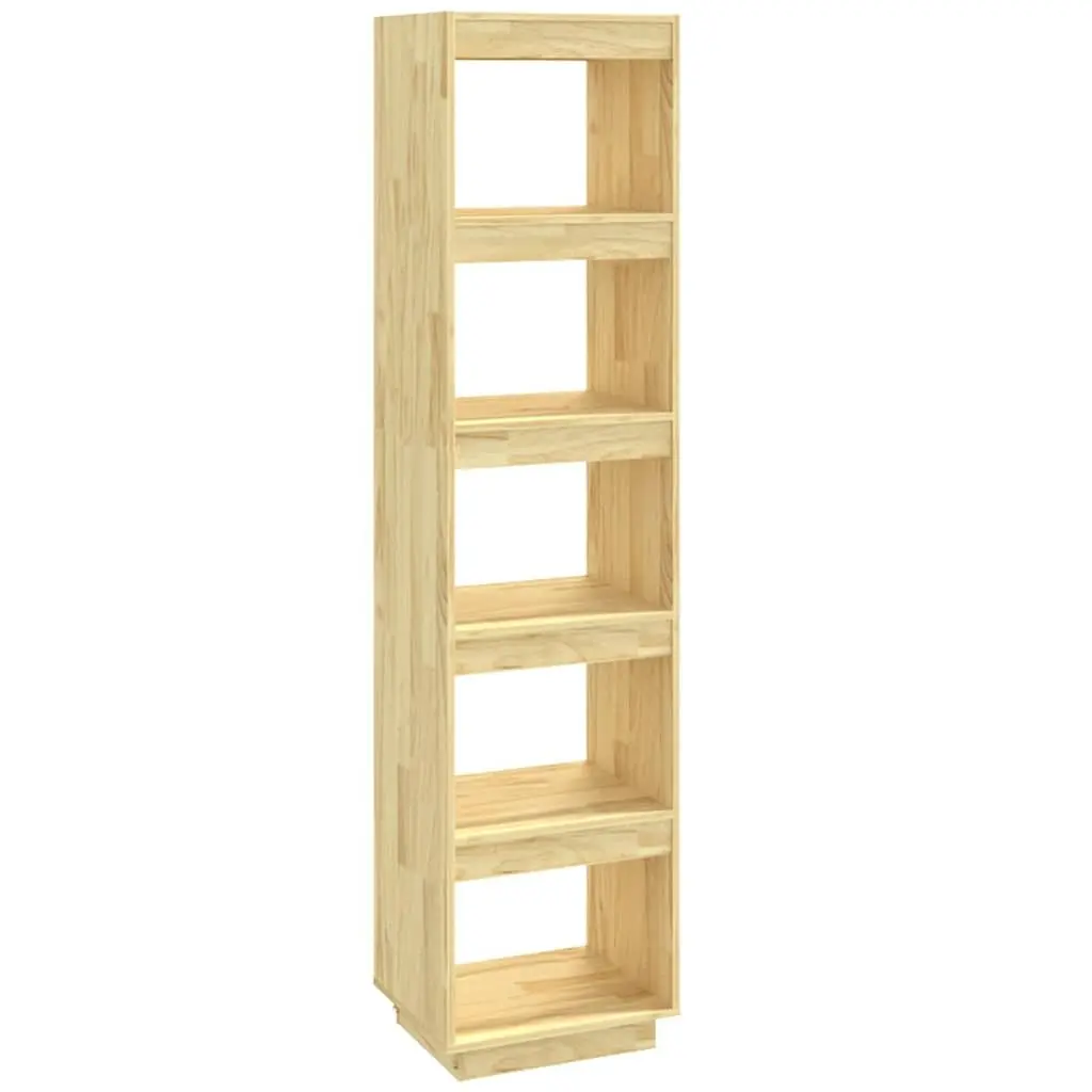 Solid Pinewood Book Cabinet and Room Divider 40x35x167cm