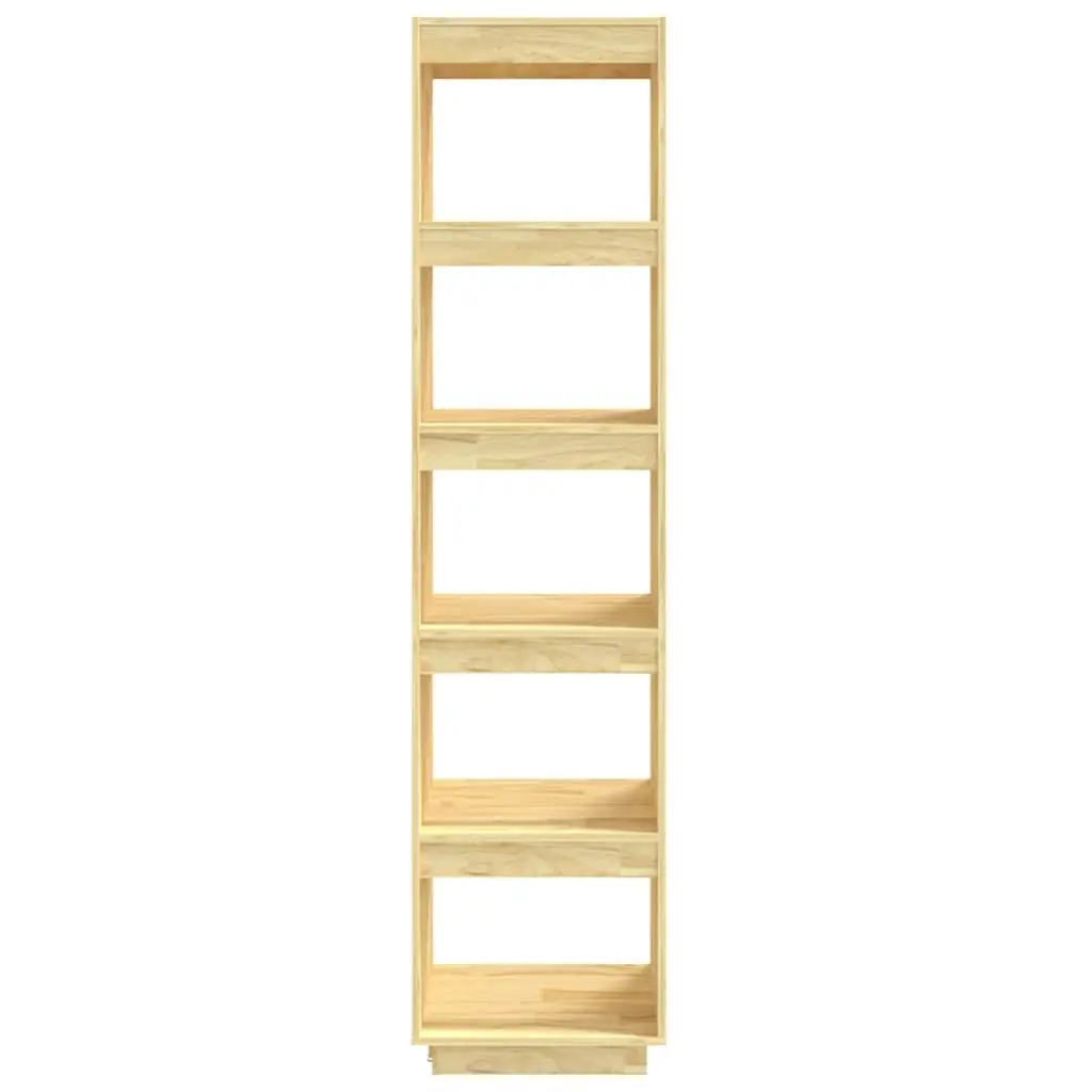 Solid Pinewood Book Cabinet and Room Divider 40x35x167cm