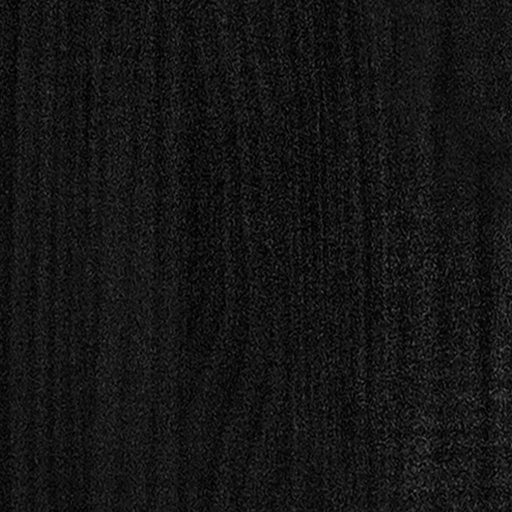 Solid Pinewood Book Cabinet Room Divider in Black