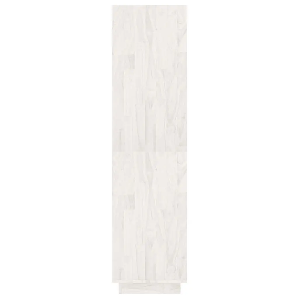 Book Cabinet Solid Pinewood 80W x 35D x 135H cm White Room Divider Shelving Unit Storage Bookcase Organiser