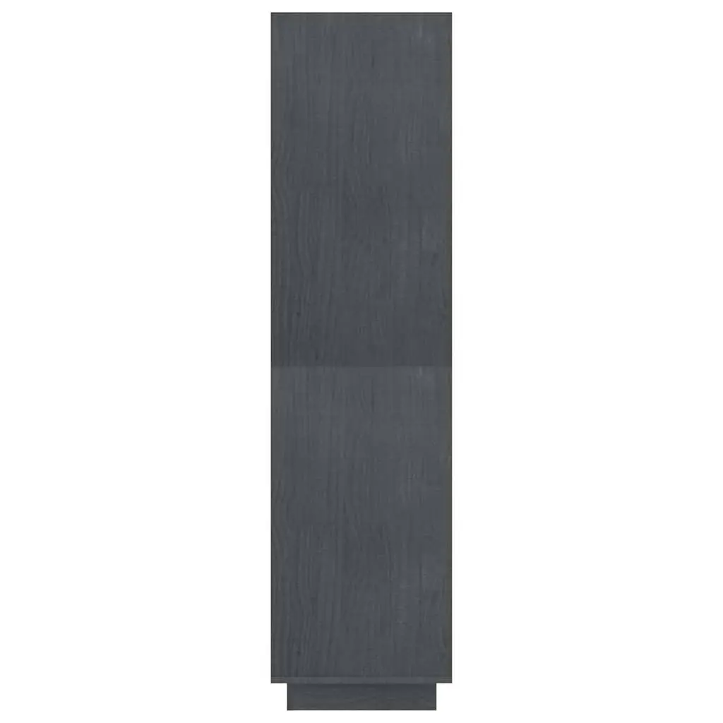 Grey Solid Pinewood Book Cabinet with Room Divider Function
