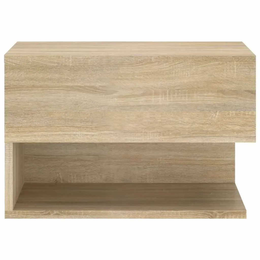 Wall-Mounted Bedside Cabinets 2 pcs Brown