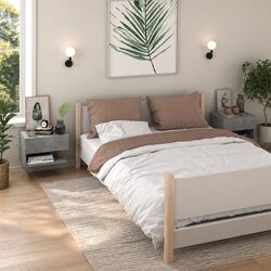 Premium Grey Floating Storage Shelves for Walls
