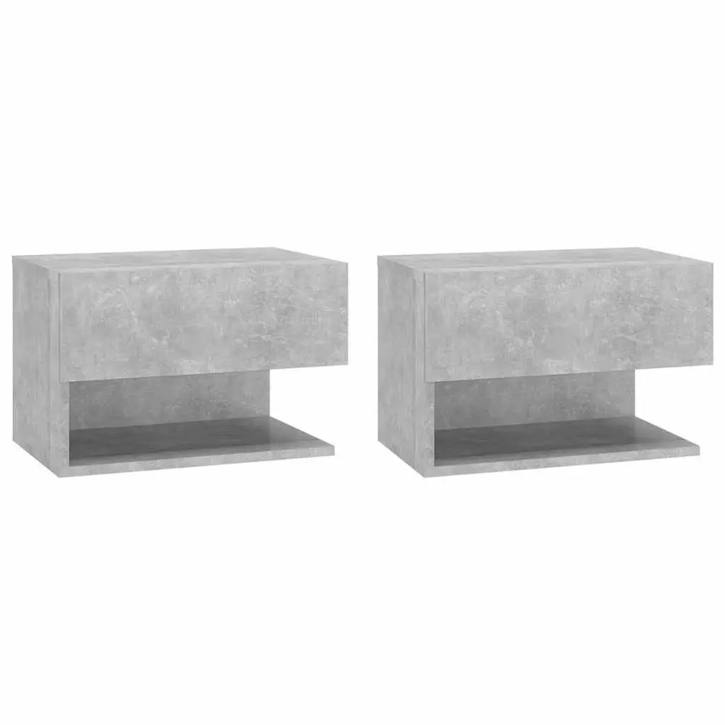 Grey Floating Storage Shelves for Walls