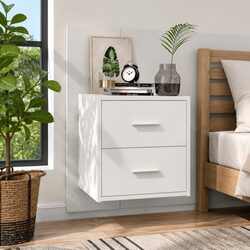 Premium Wall-Mounted Bedside Cabinet with Storage Drawer