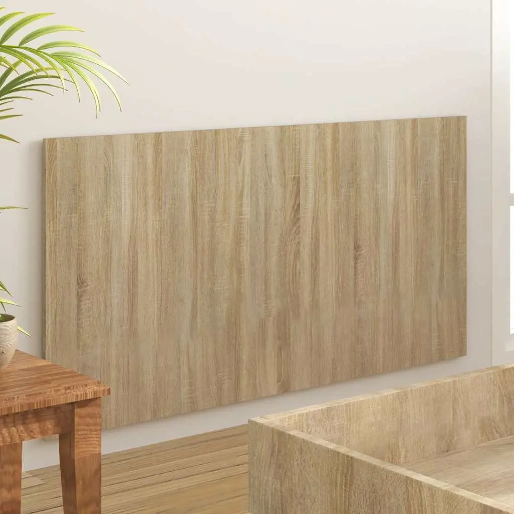 Brown Engineered Wood Bed Headboard 160cm