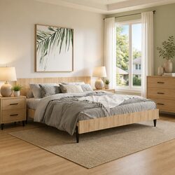 Elegant Brown Engineered Wood Wall Headboard 240x80cm