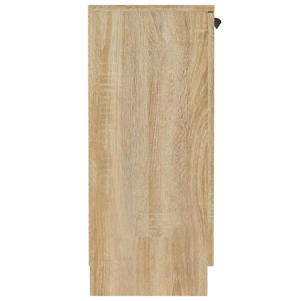 Sideboard Brown Engineered Wood Storage Cabinet 60x30x70cm Living Room Furniture