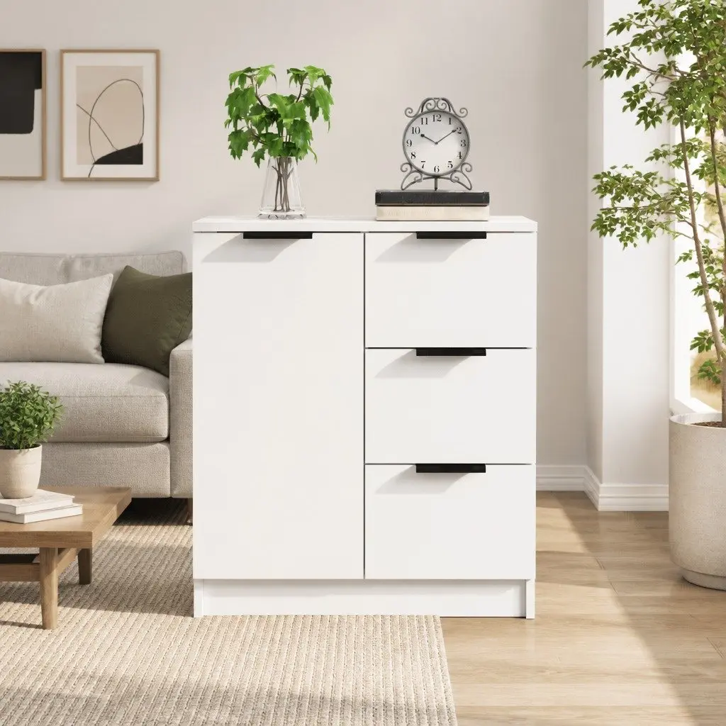 White Sideboard Cabinet for Storage and Display
