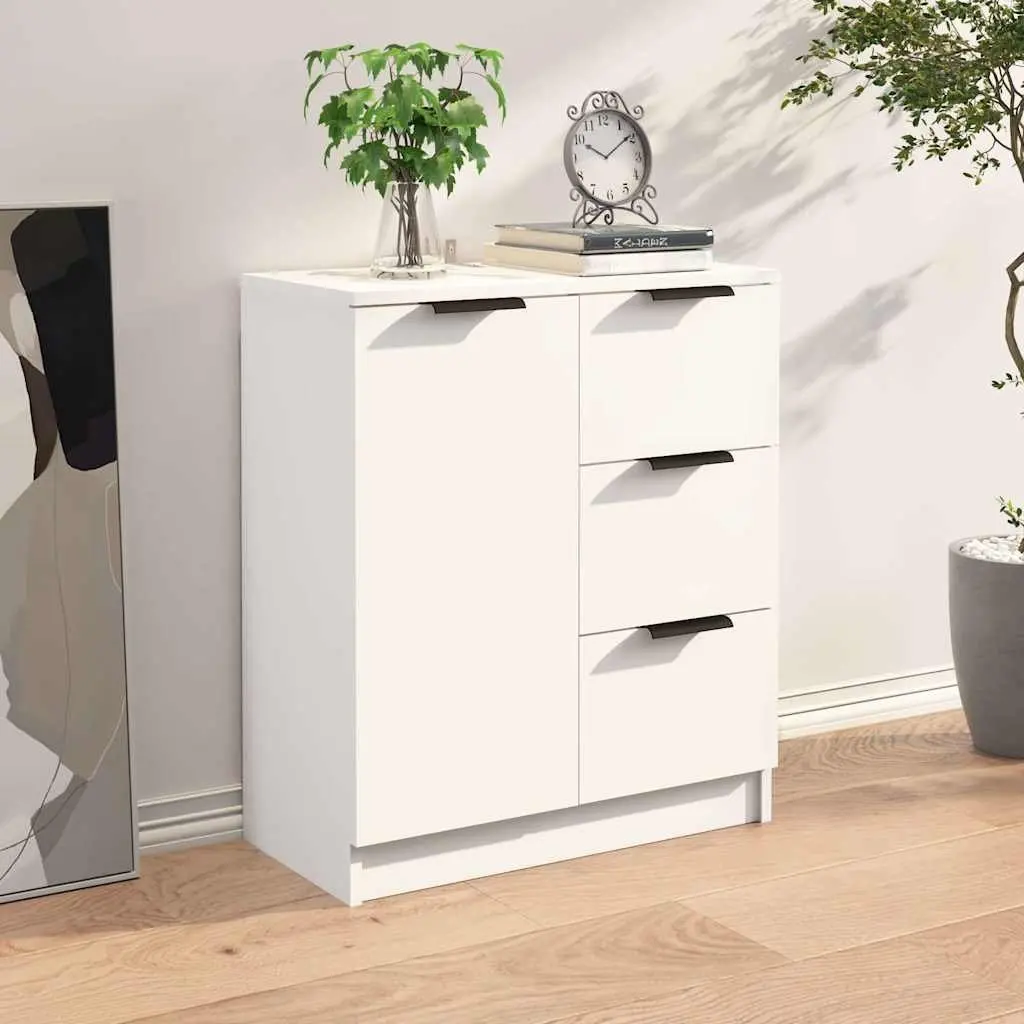 White Sideboard Cabinet for Storage and Display