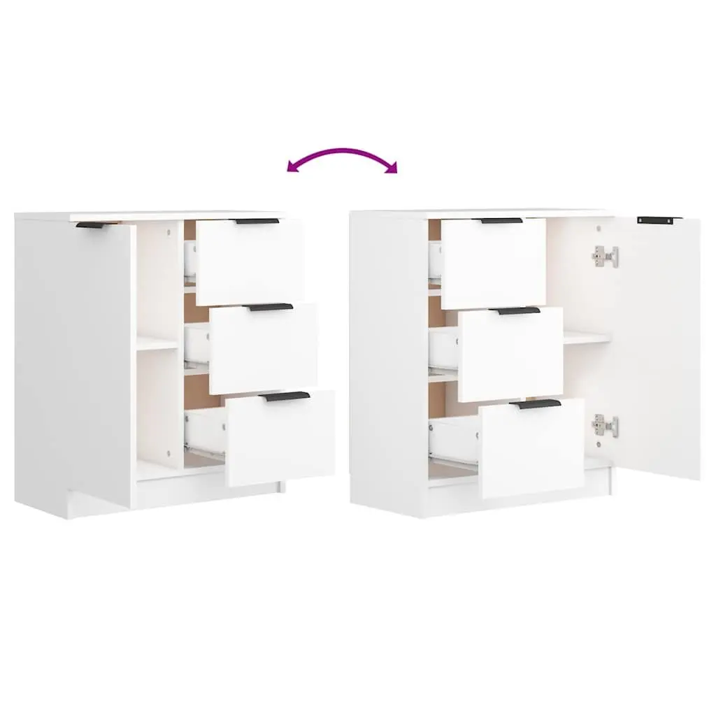 White Sideboard Cabinet for Storage and Display