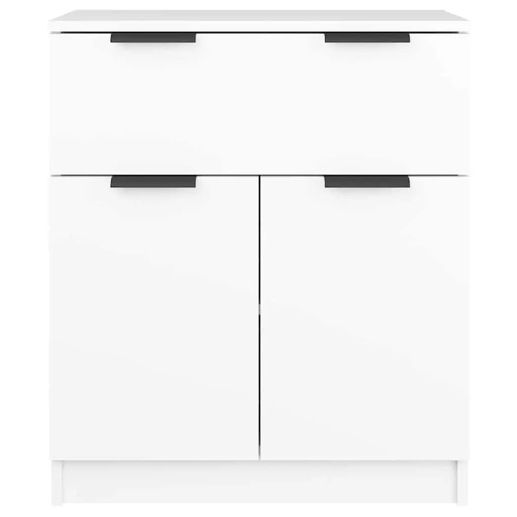 White Sideboard with Drawer & Doors for Storage