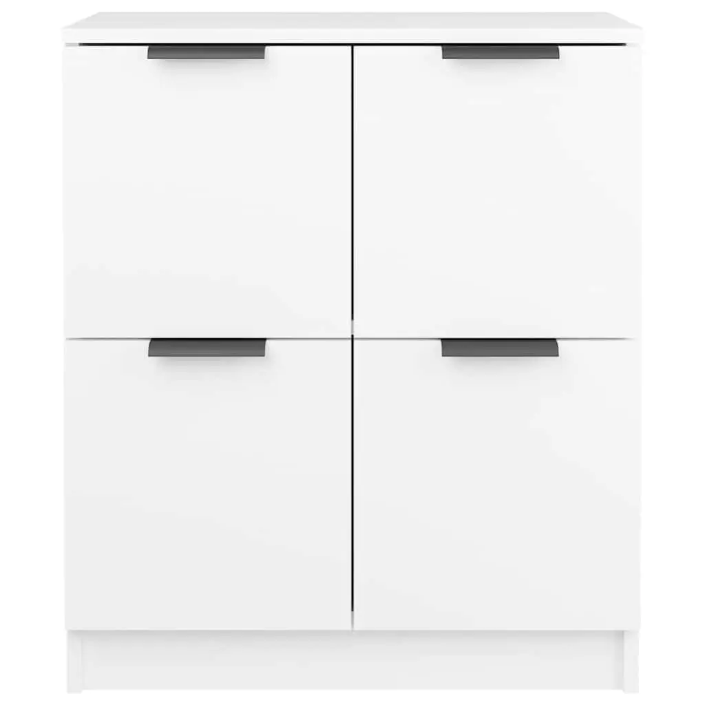 White Sideboard 60x30x70 cm with 4 Doors