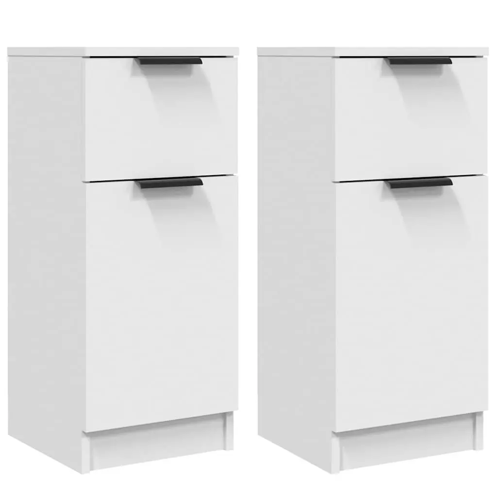 Sideboard Engineered Wood 30x30x70cm White