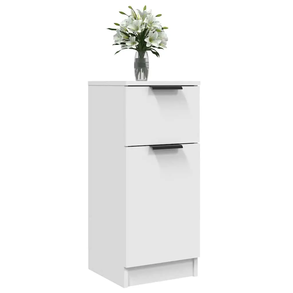 Sideboard Engineered Wood 30x30x70cm White