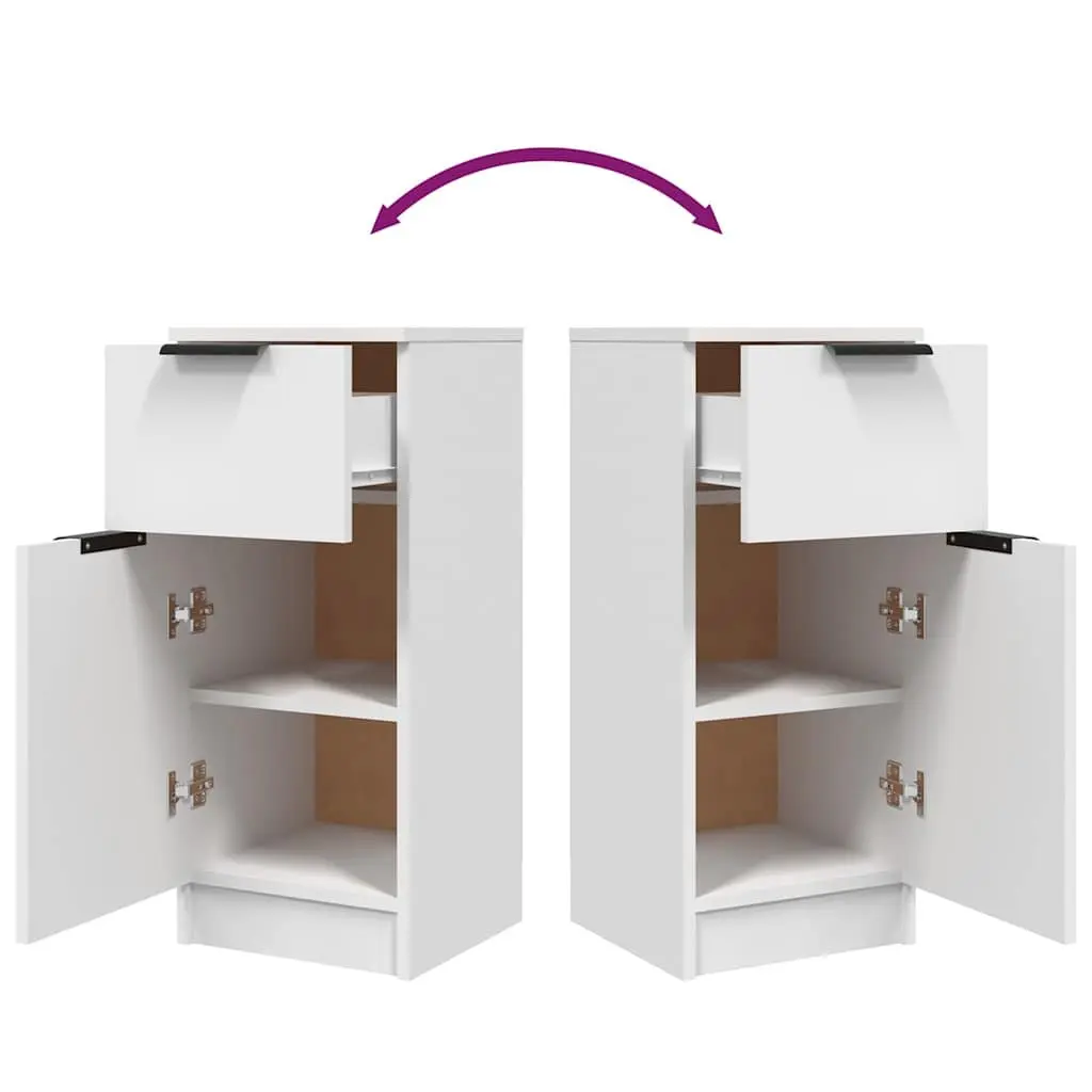 Sideboard Engineered Wood 30x30x70cm White