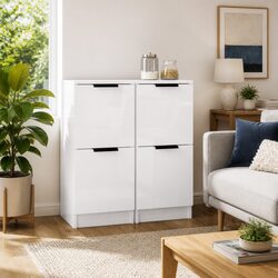 High Gloss White Sideboard Cabinet for Stylish Storage