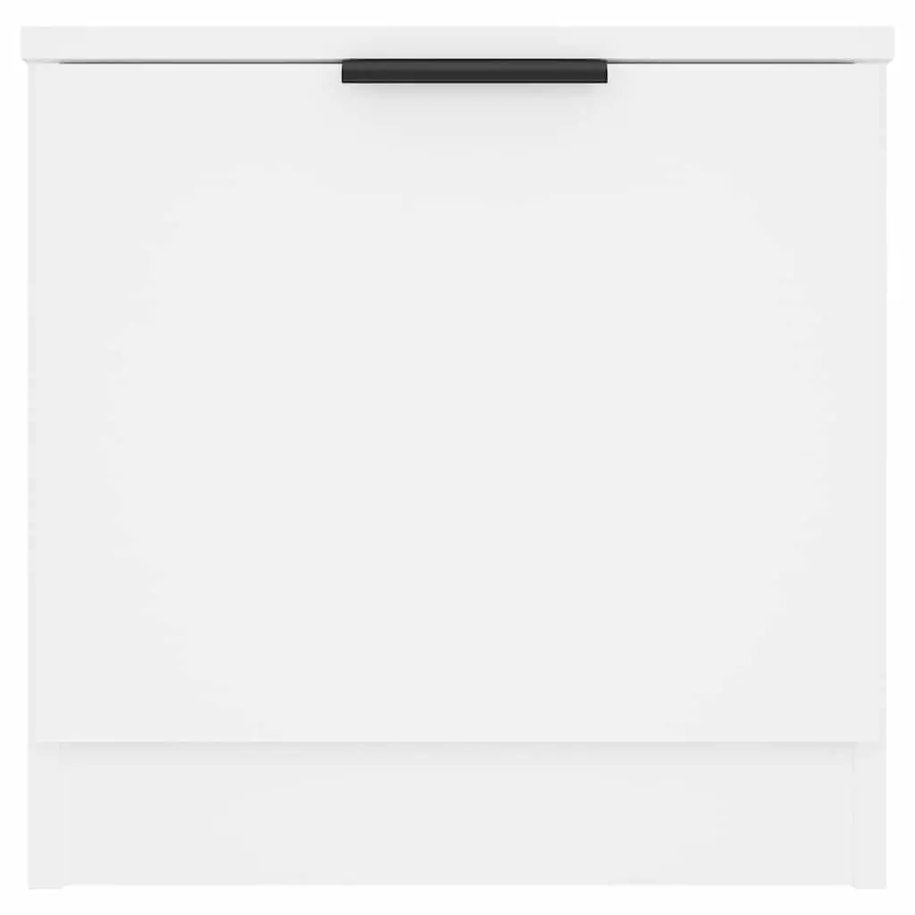 White Bedside Cabinet 40x39x40cm for Storage