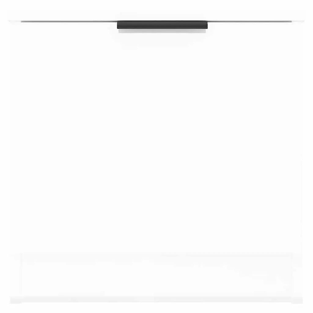 White Nightstand Storage Cabinet Set of 2