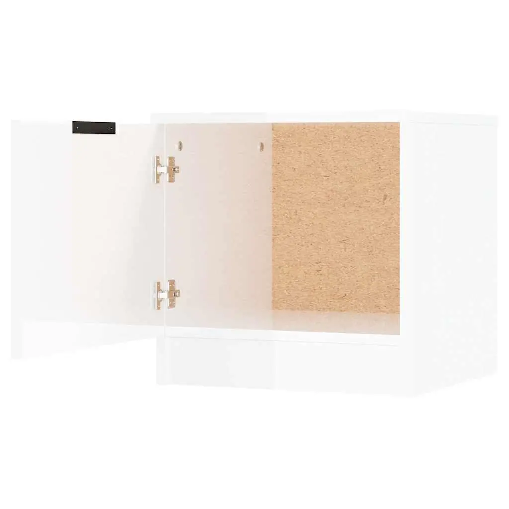 White Nightstand Storage Cabinet Set of 2