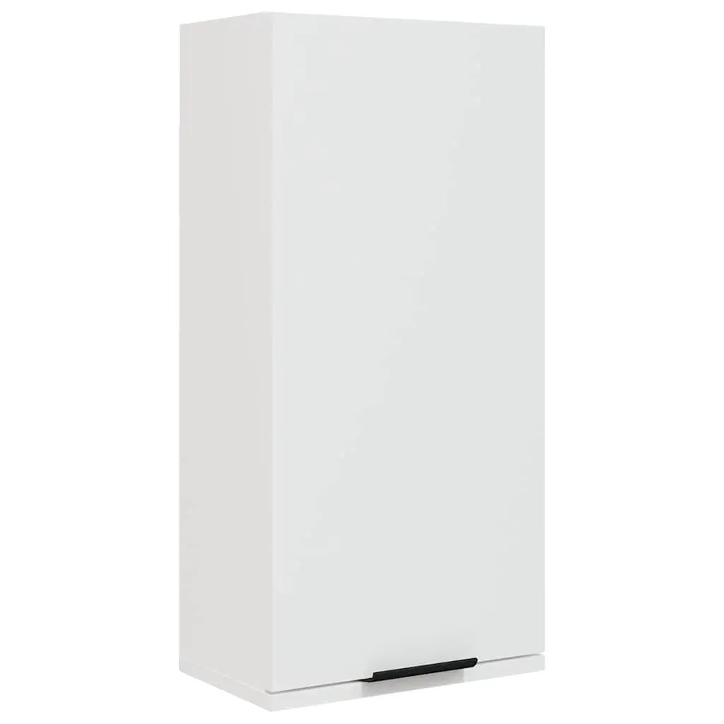 Wall-Mounted Bathroom Cabinet White Storage Unit 32x20x67cm