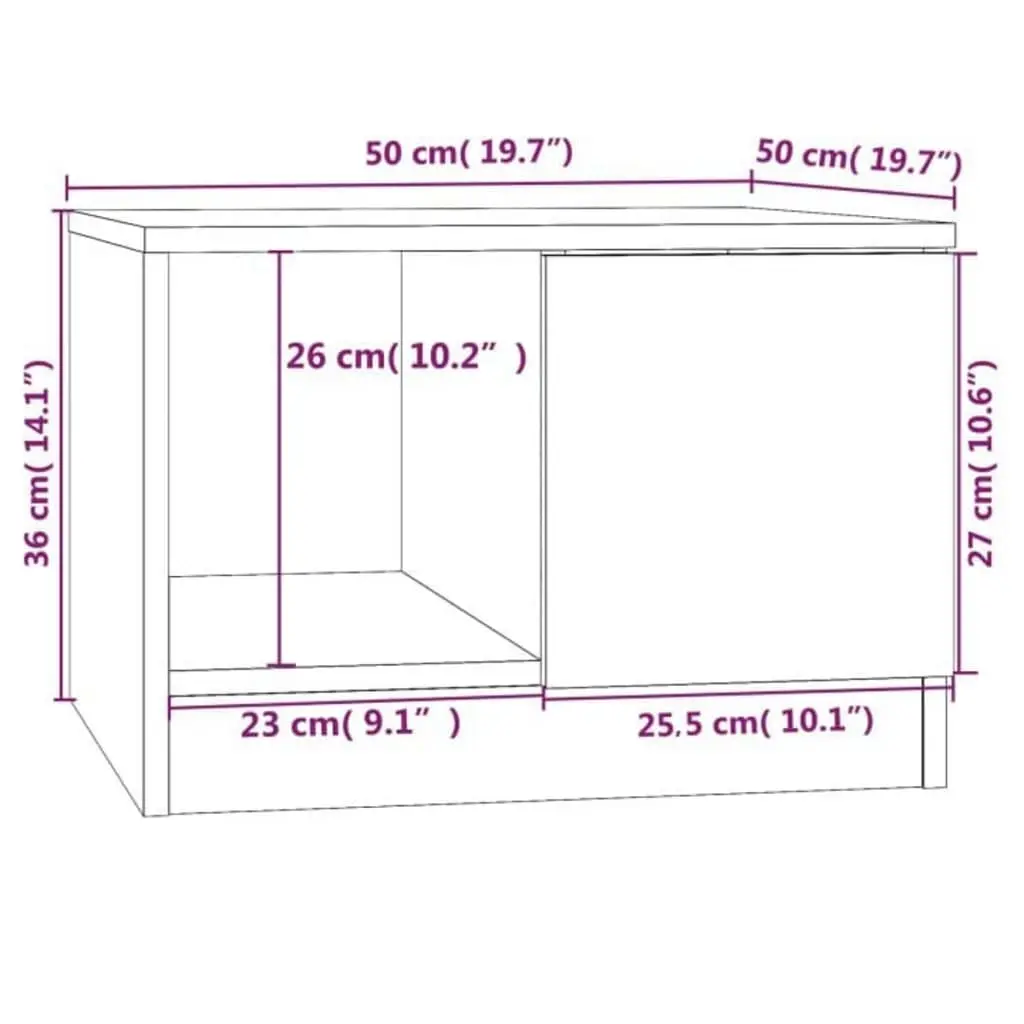 White Coffee Table with Storage Compartments
