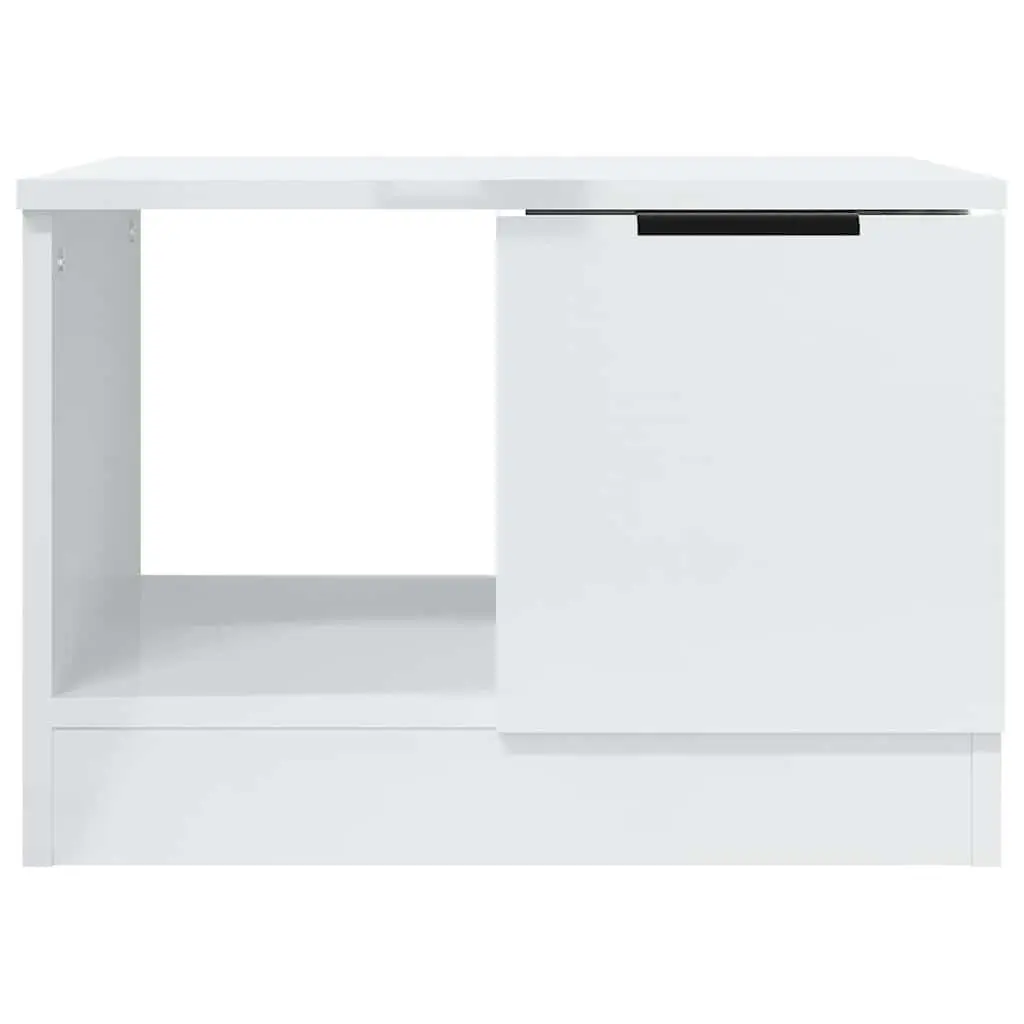 High Gloss White Coffee Table with Storage